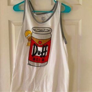 The Simpsons Duff Beer Tank Top